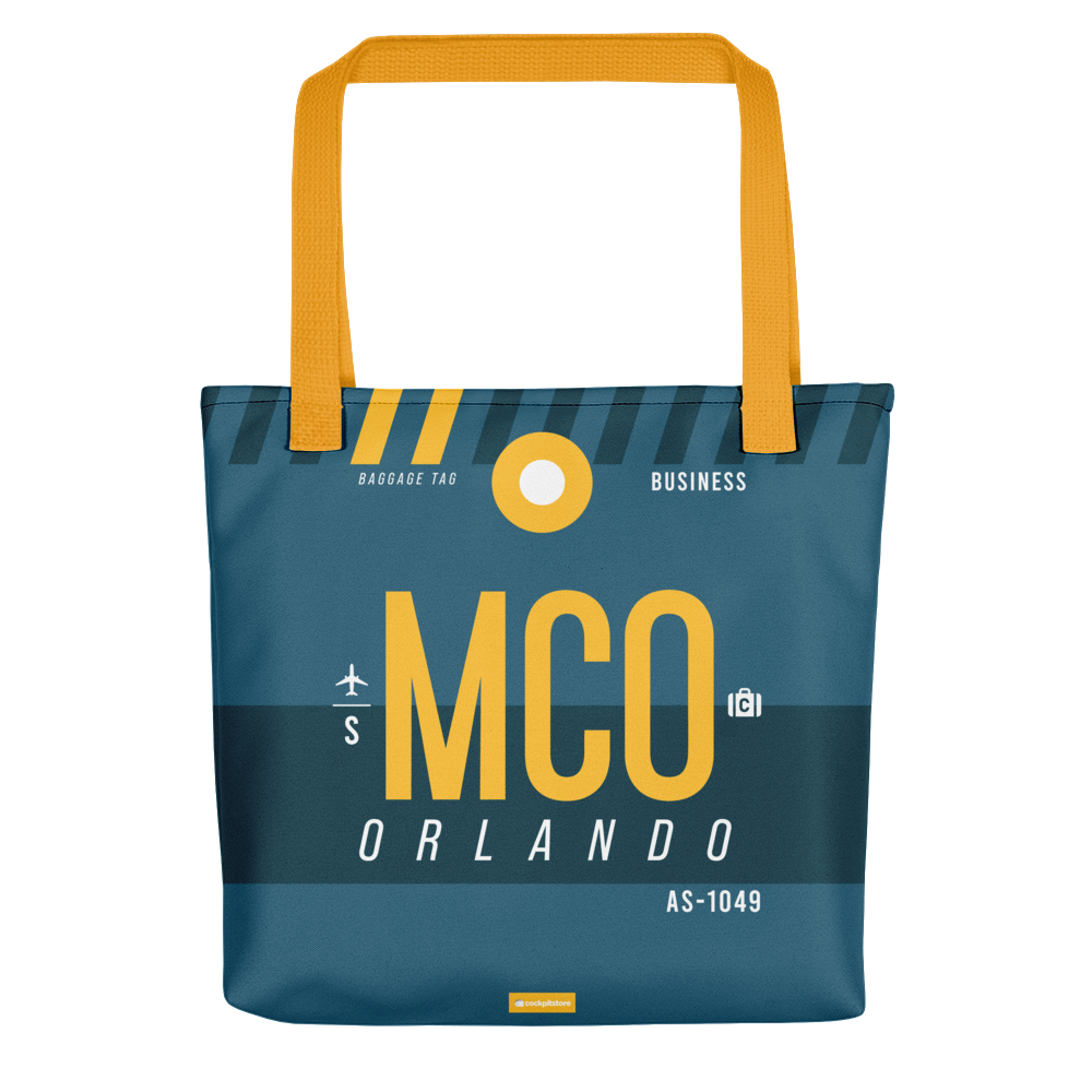 MCO - Orlando tote bag airport code