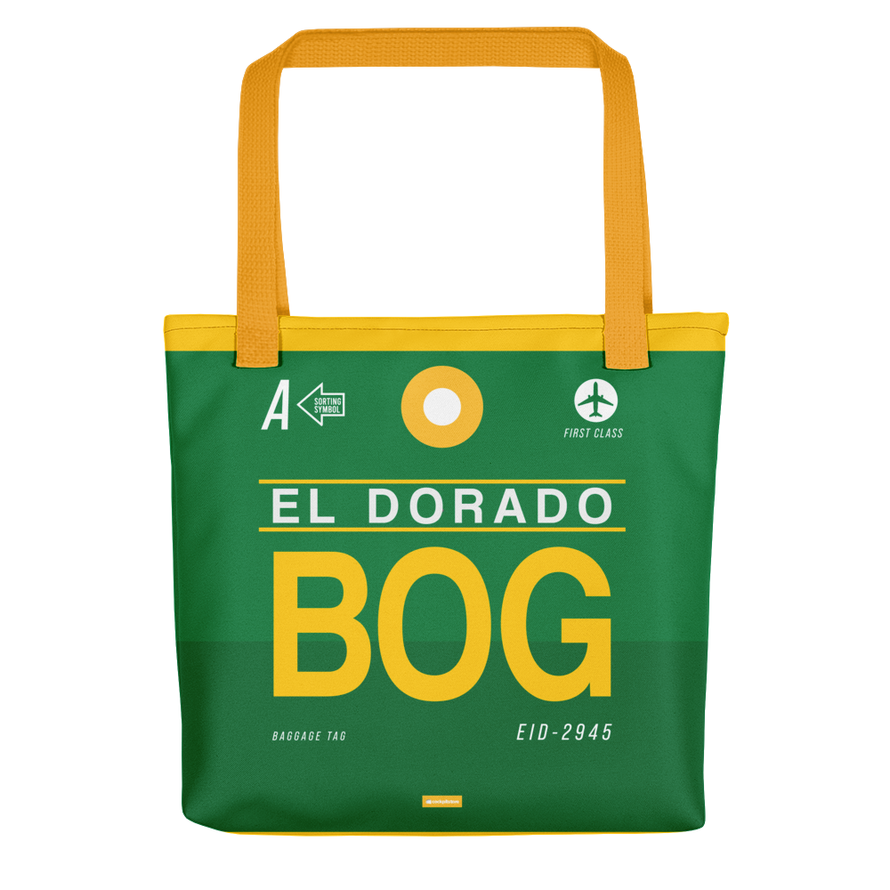 BOG - Bogota tote bag airport code