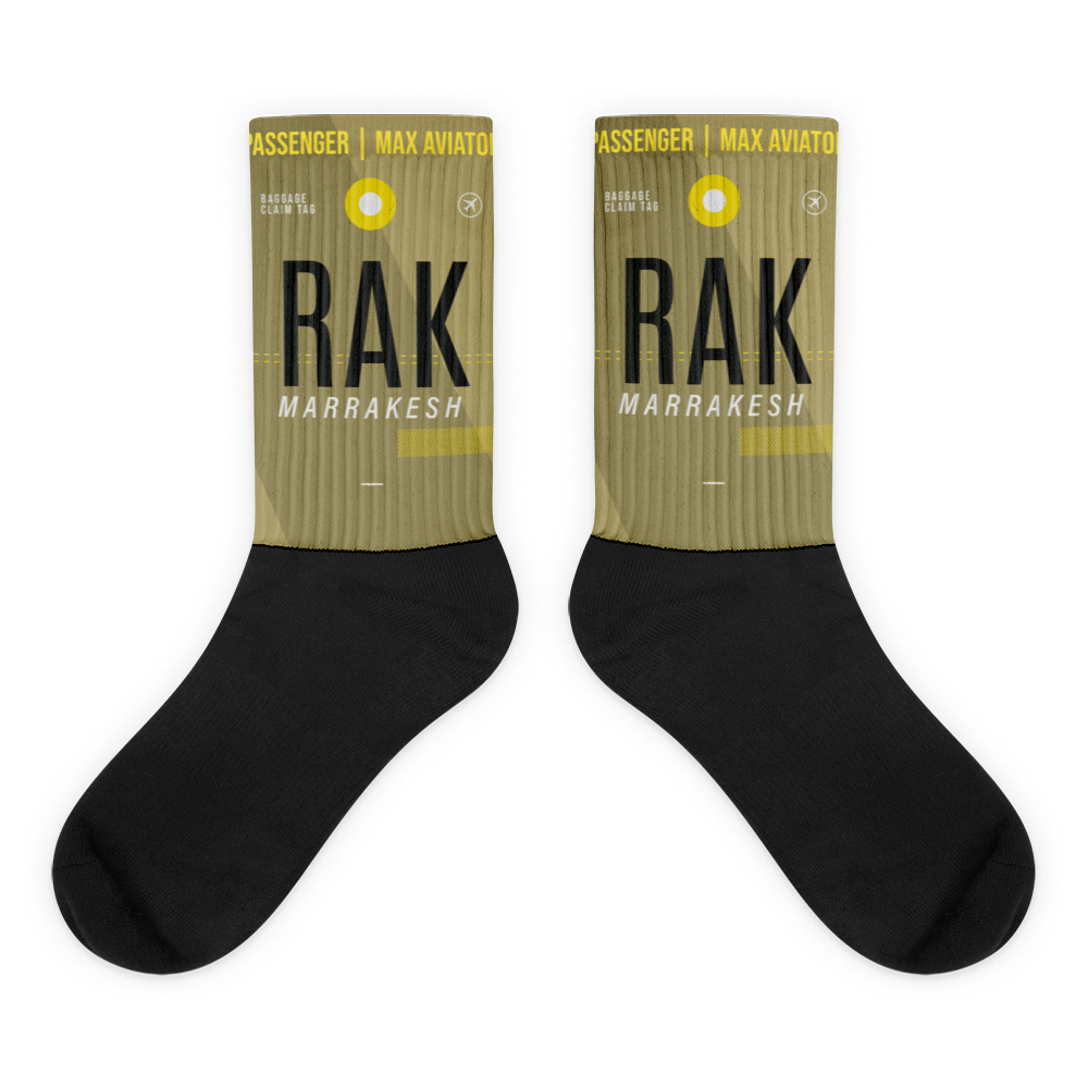 RAK - Marrakesh socks airport code
