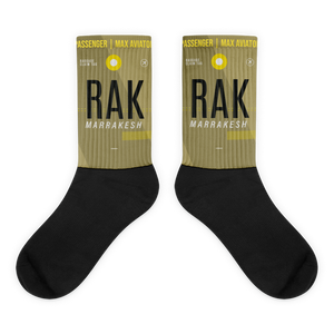 RAK - Marrakesh socks airport code