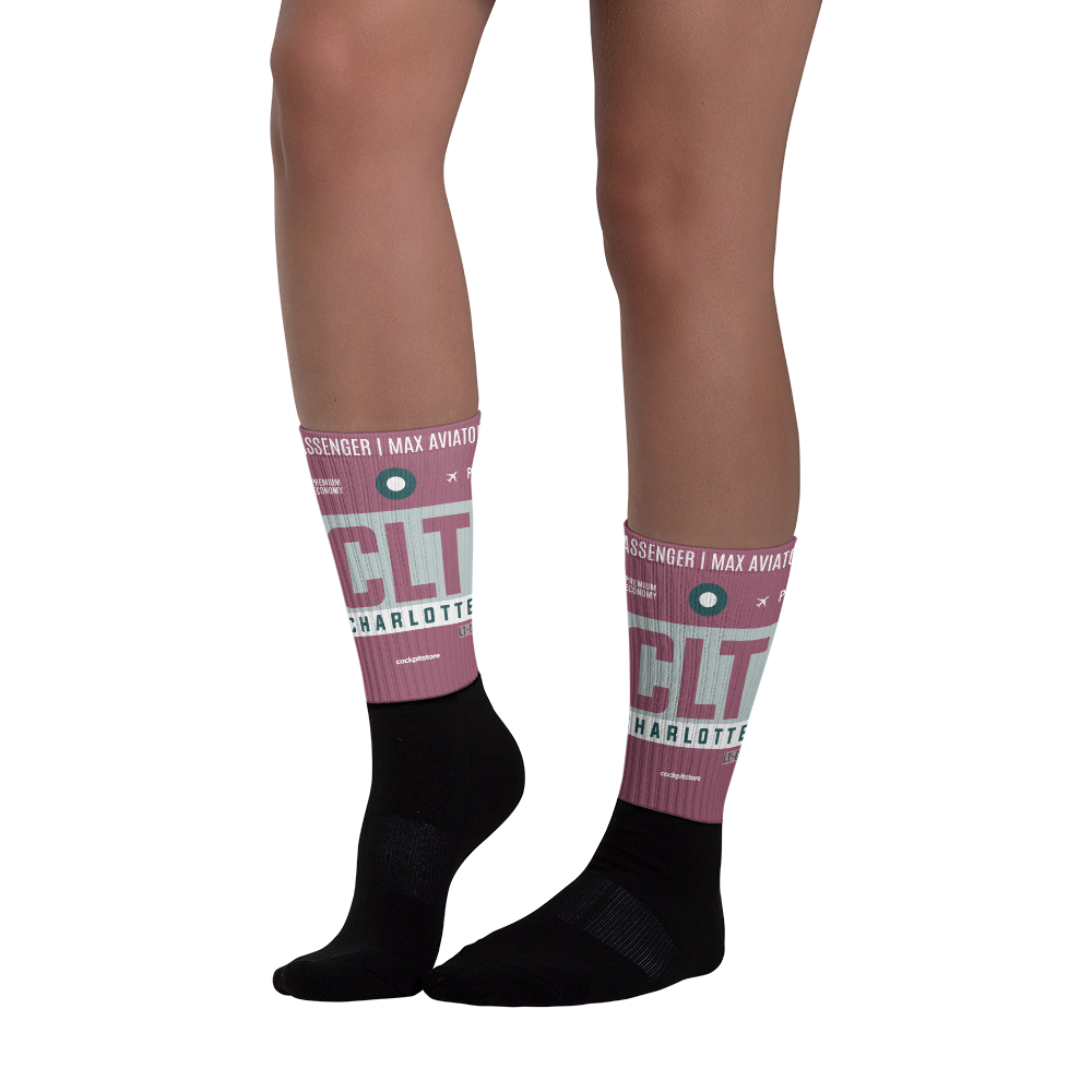 CLT - Charlotte Socken Flughafencode