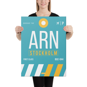Leinwanddruck - ARN - Stockholm Flughafen Code