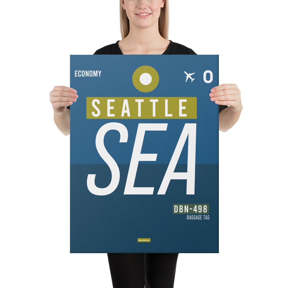 Canvas Print - SEA - Seattle Airport Code