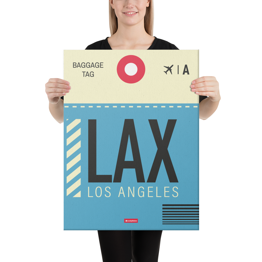 Canvas Print - LAX - Los Angeles Airport Code