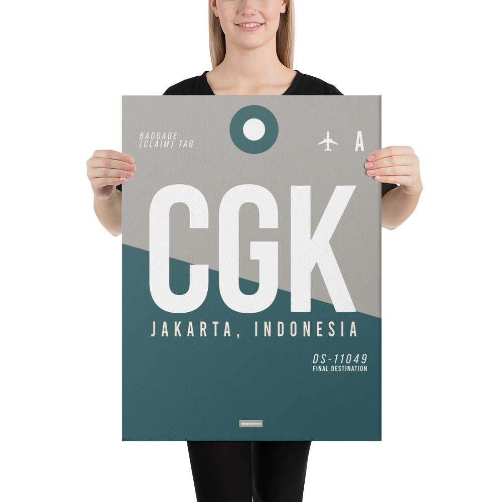 Canvas Print - CGK - Jakarta Airport Code