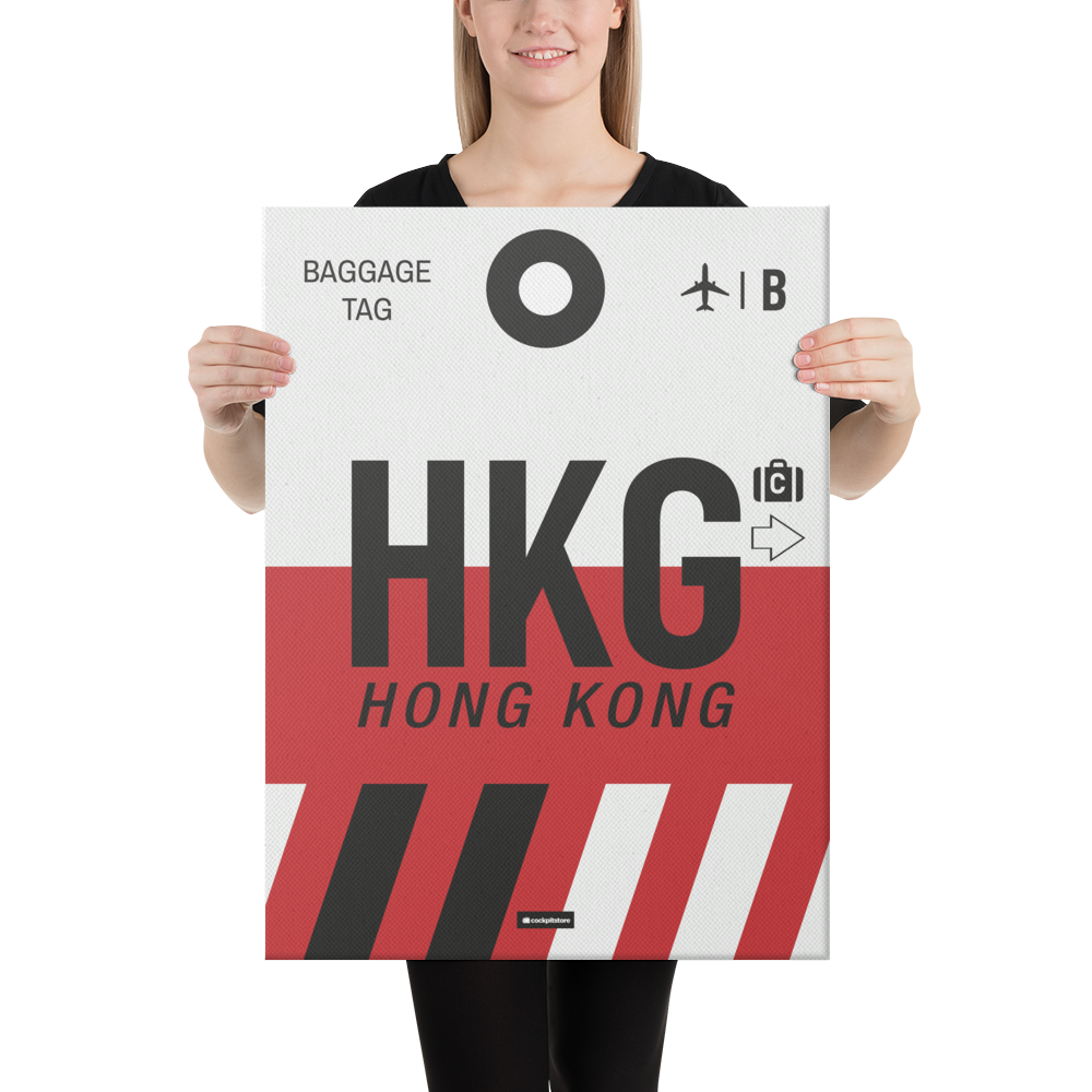 Canvas Print - HKG - Hong Kong Airport Code