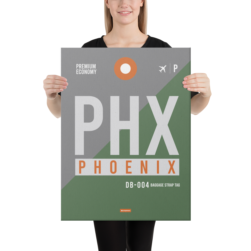 Leinwanddruck - PHX - Phoenix Flughafen Code