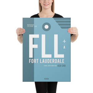 Leinwanddruck - FLL - Fort Lauderdale Flughafen Code