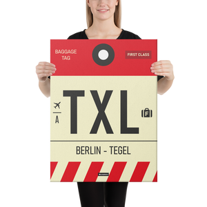 Canvas Print - TXL - Tegel Airport Code