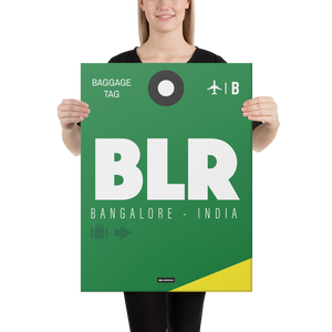 Leinwanddruck - BLR - Bangalore Flughafen Code