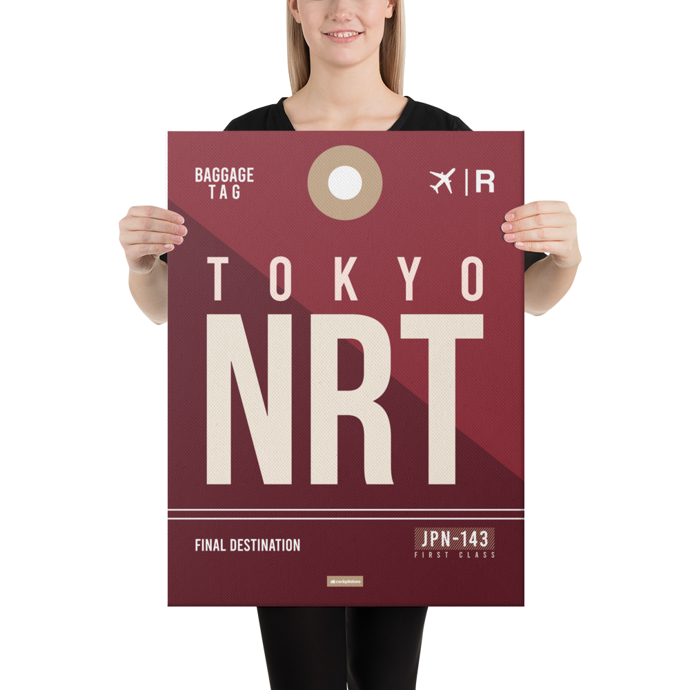 Leinwanddruck - NRT - Narita Flughafen Code – Cockpitstore