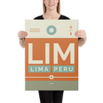 Lade das Bild in den Galerie-Viewer, Leinwanddruck - LIM - Lima Flughafen Code
