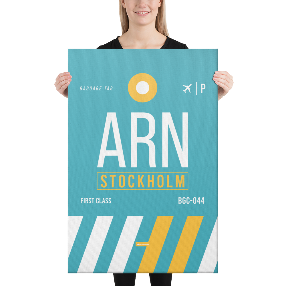 Leinwanddruck - ARN - Stockholm Flughafen Code