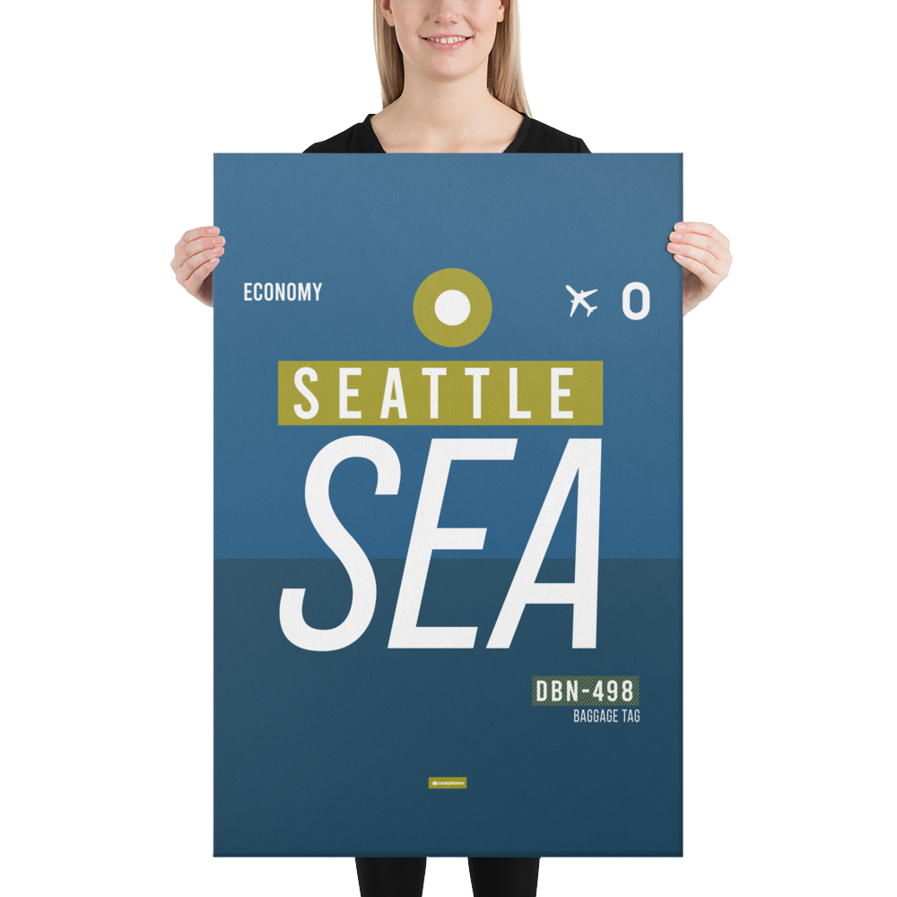 Leinwanddruck - SEA - Seattle Flughafen Code