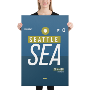 Leinwanddruck - SEA - Seattle Flughafen Code