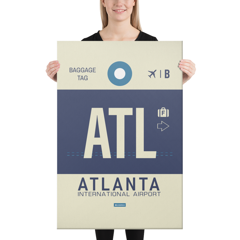 Canvas Print - ATL - Atlanta Airport Code