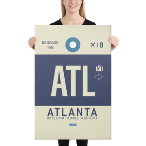 Leinwanddruck - ATL - Atlanta Flughafen Code