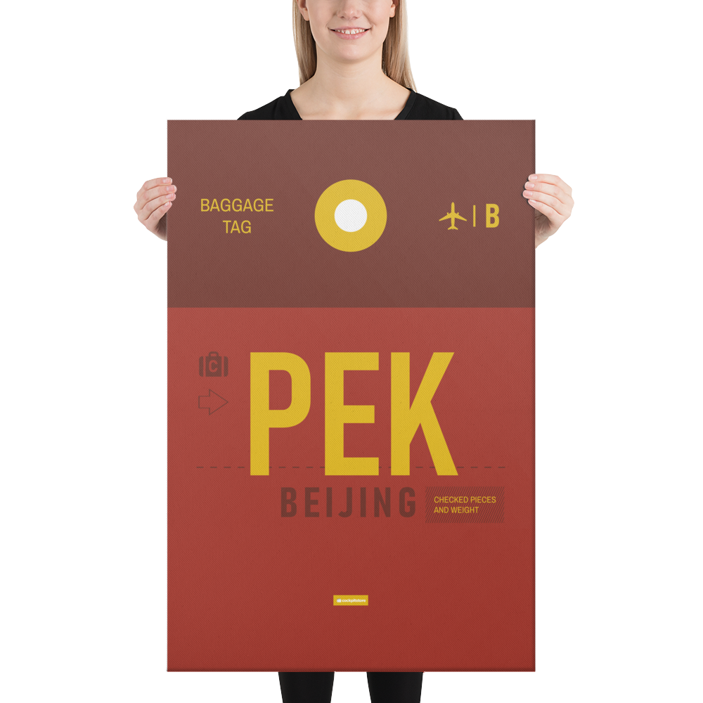 Canvas Print - PEK - Beijing Airport Code