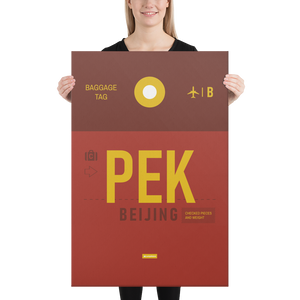 Canvas Print - PEK - Beijing Airport Code