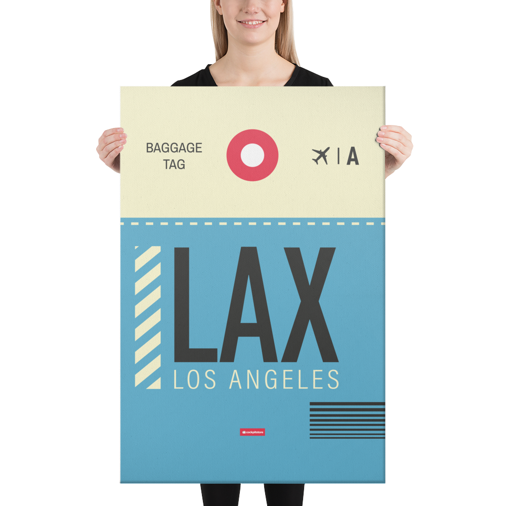 Canvas Print - LAX - Los Angeles Airport Code