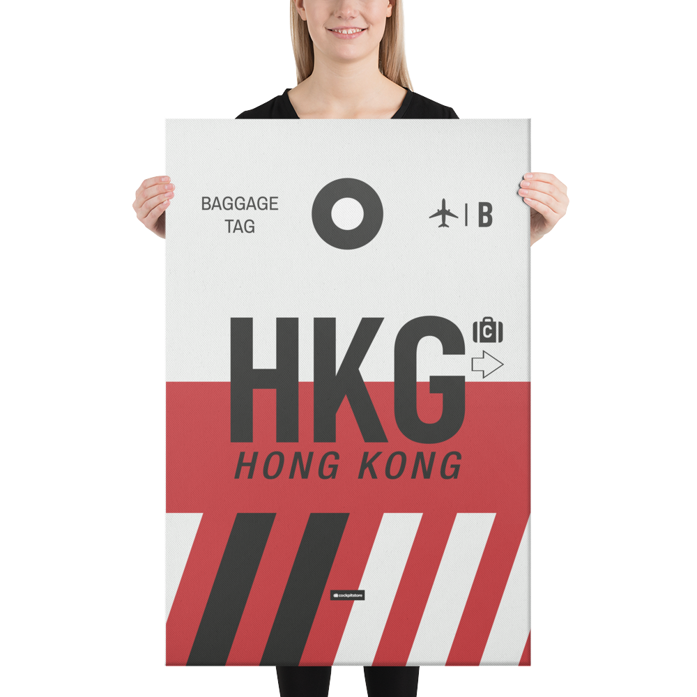 Canvas Print - HKG - Hong Kong Airport Code