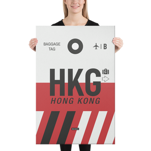 Canvas Print - HKG - Hong Kong Airport Code