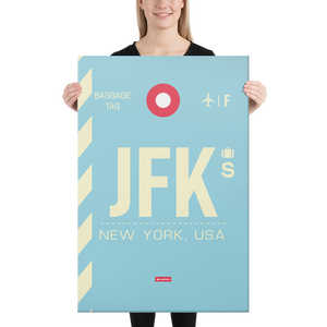 Leinwanddruck - JFK - New York Flughafen Code