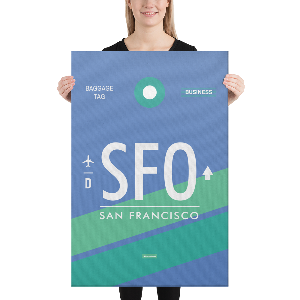Canvas Print - SFO - San Francisco Airport Code