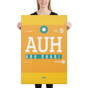 Leinwanddruck - AUH - Abu Dhabi Flughafen Code