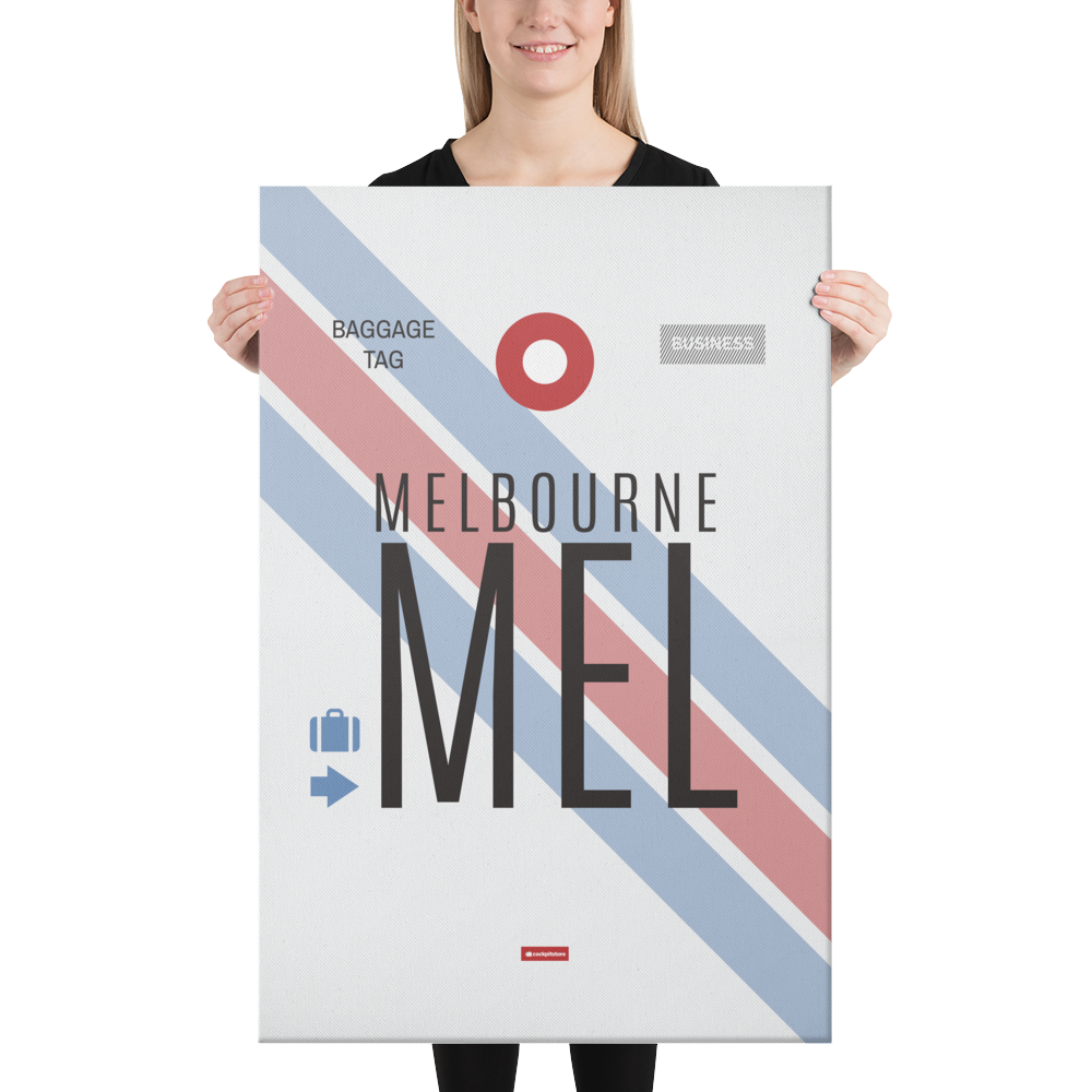 Leinwanddruck - MEL - Melbourne Flughafen Code