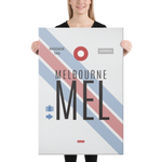 Lade das Bild in den Galerie-Viewer, Leinwanddruck - MEL - Melbourne Flughafen Code
