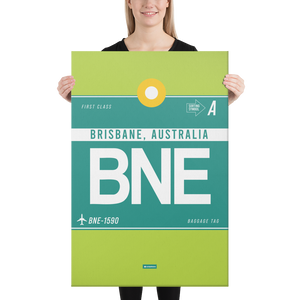 Leinwanddruck - BNE - Brisbane Flughafen Code