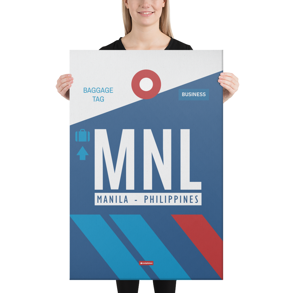 Canvas Print - MNL - Manila Airport Code