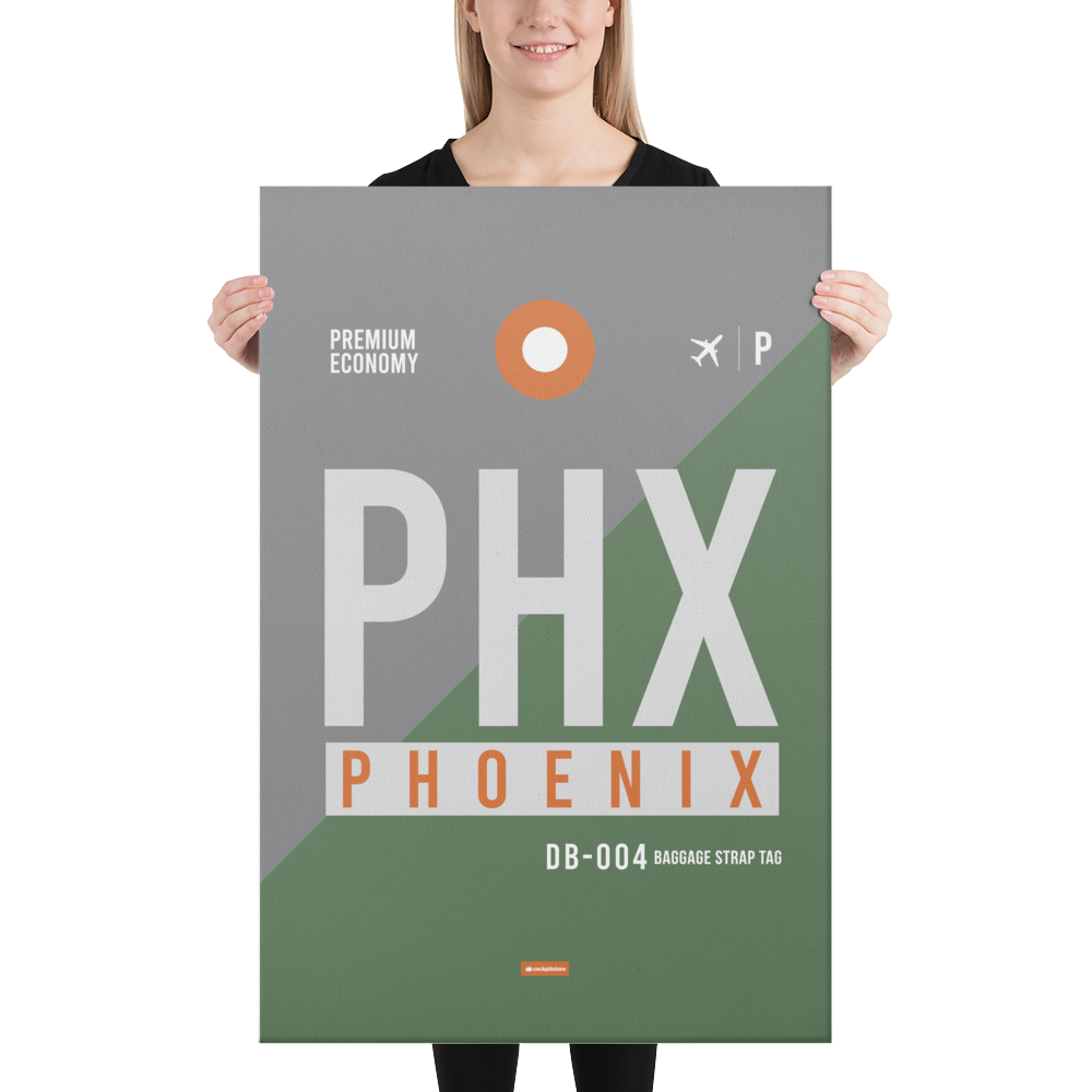 Leinwanddruck - PHX - Phoenix Flughafen Code