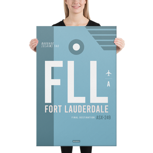 Leinwanddruck - FLL - Fort Lauderdale Flughafen Code