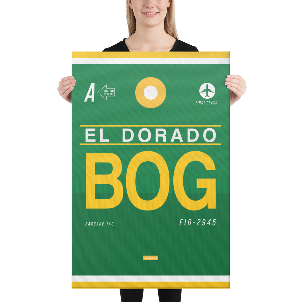 Canvas Print - BOG - Bogota Airport Code