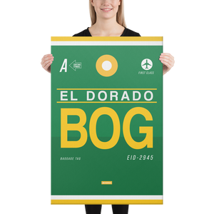 Canvas Print - BOG - Bogota Airport Code