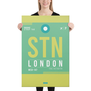Canvas Print - STN - London - Stansted Airport Code