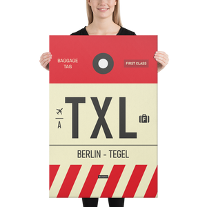 Canvas Print - TXL - Tegel Airport Code