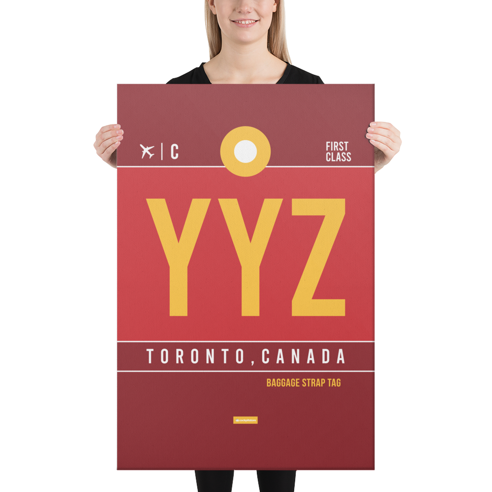 Canvas Print - YYZ - Toronto Airport Code