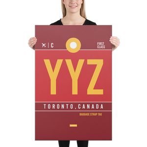 Canvas Print - YYZ - Toronto Airport Code