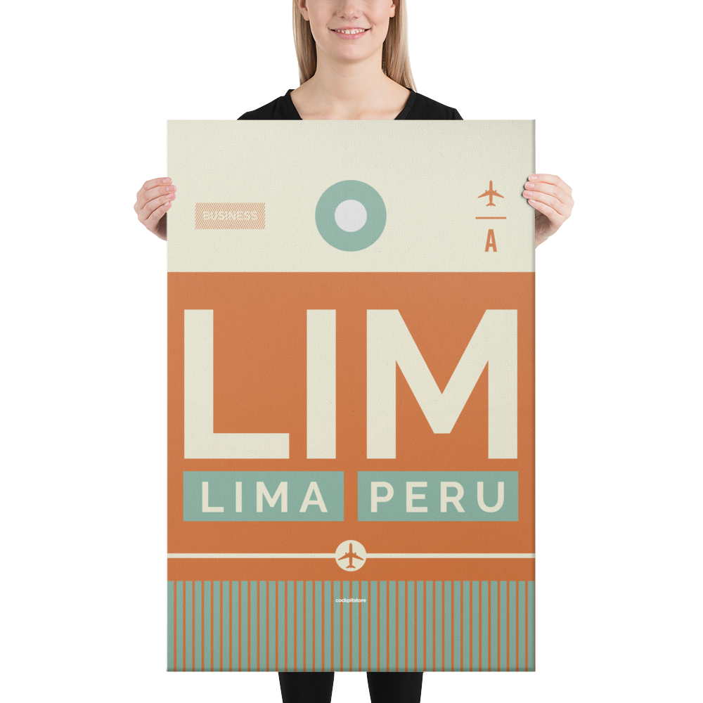 Leinwanddruck - LIM - Lima Flughafen Code