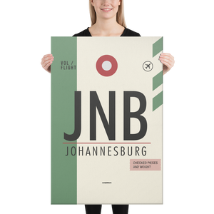 Leinwanddruck - JNB - Johannesburg Flughafen Code