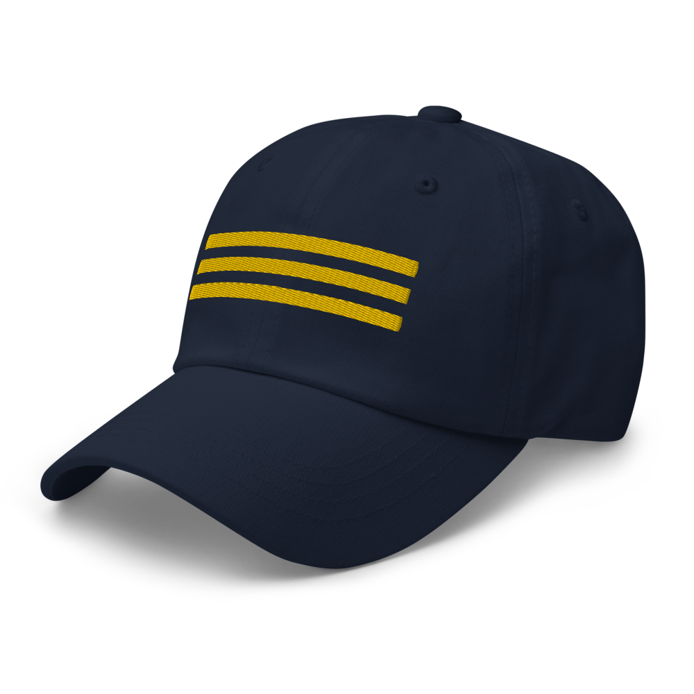 Bestickte Kappe navy CoPilot - Dad-Hat - First Officer Cap