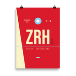 Lade das Bild in den Galerie-Viewer, ZRH - Zurich Premium Poster
