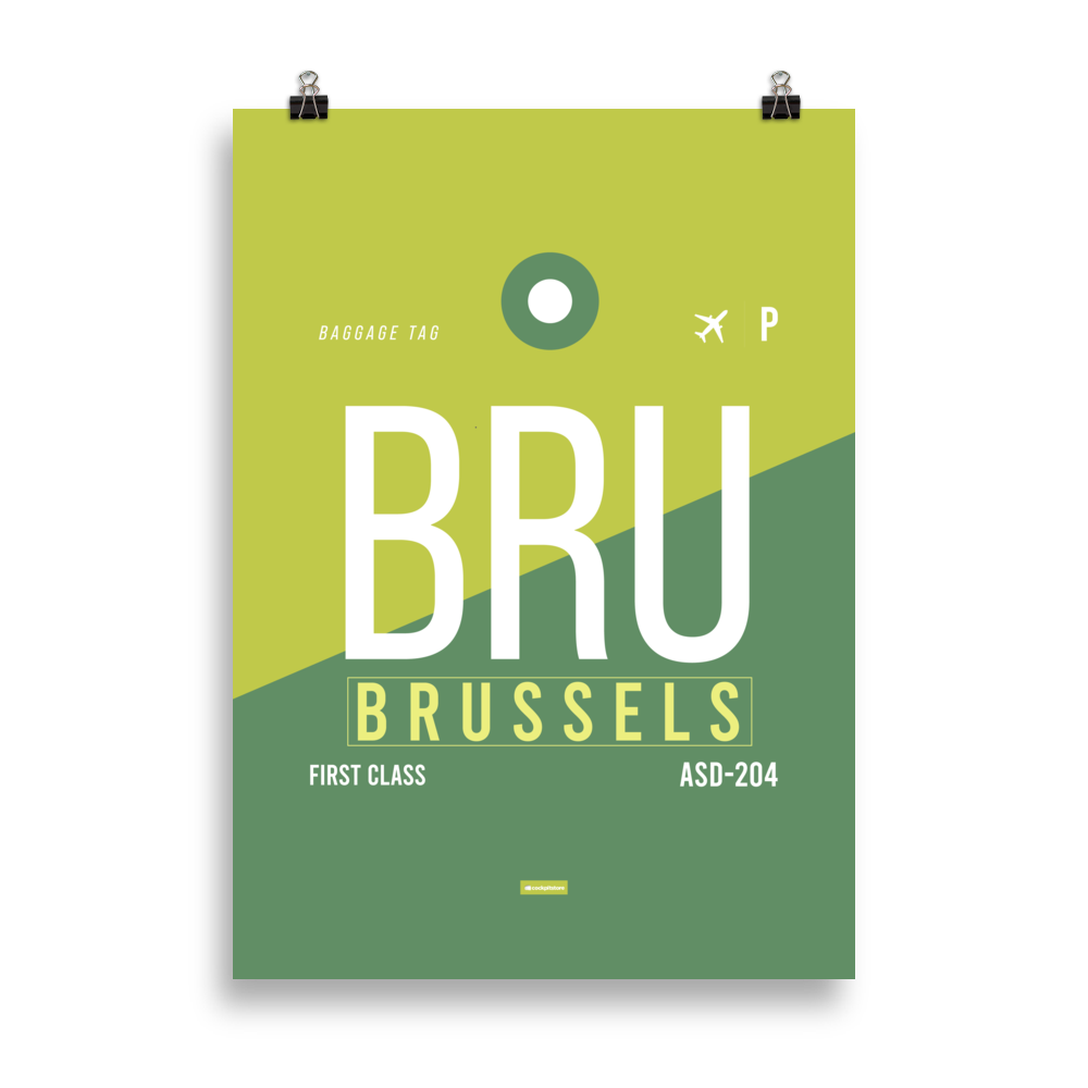 BRU - Brussels Premium Poster