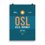 Lade das Bild in den Galerie-Viewer, OSL - Oslo Premium Poster
