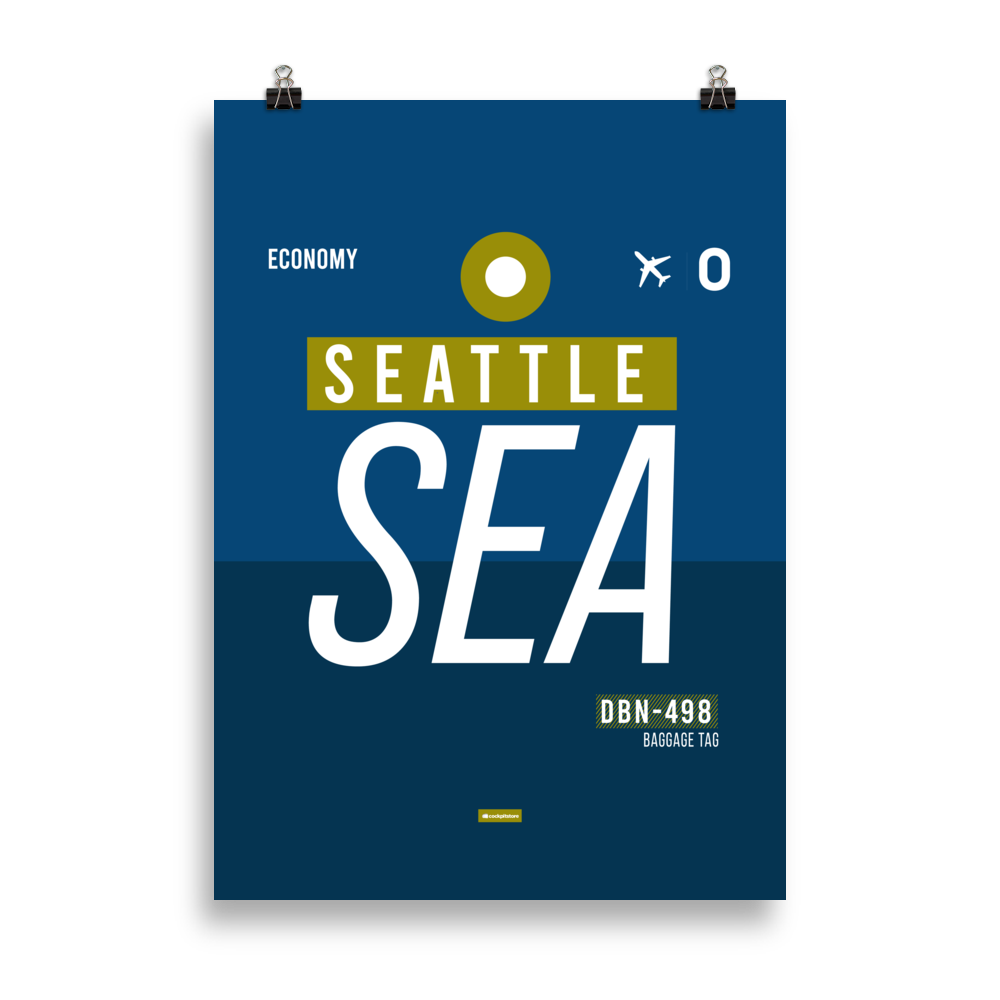 SEA - Seattle Premium Poster