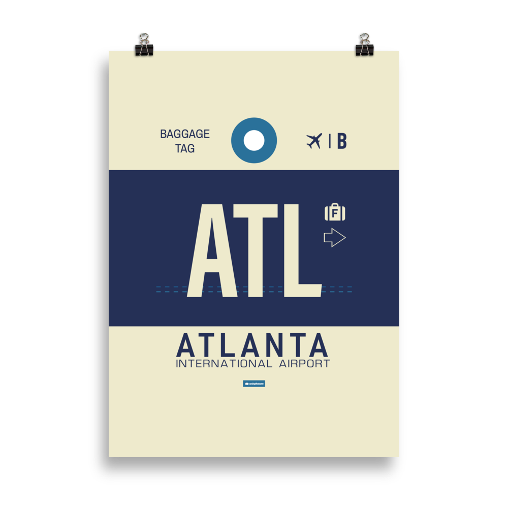 ATL - Atlanta Premium Poster