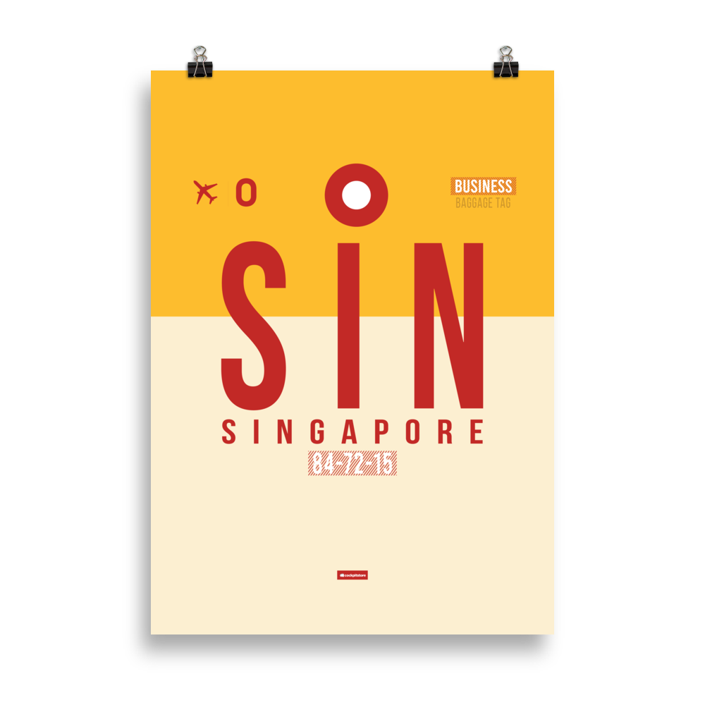 SIN - Singapore Premium Poster